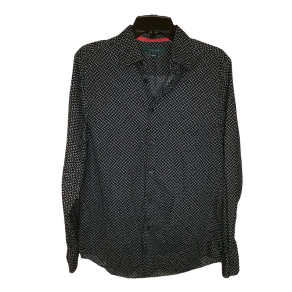 Perry Ellis Stretch Button Up Dress Shirt Size M